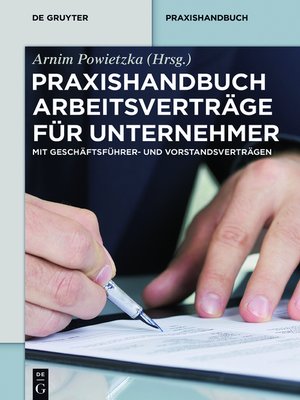 cover image of Praxishandbuch Arbeitsverträge für Unternehmer